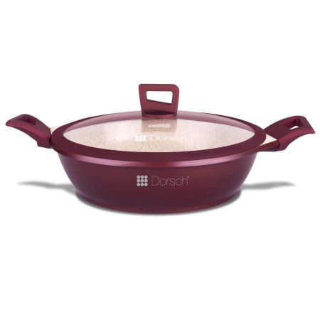 طنجرة منخفضة 32cm لون خمري DH-05474